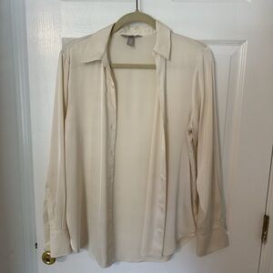H&M Off-White Blouse